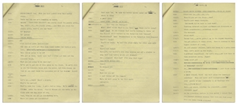 Moe Howard's 17pp. Script Dated June 1942 for Half-Hour Radio Show -- Labeled ''Rough Draft'' at Top & With Moe's Annotations Within -- Very Good Plus Condition